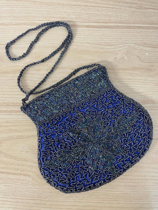 vintage beaded shoulder bag - good market thrift store
