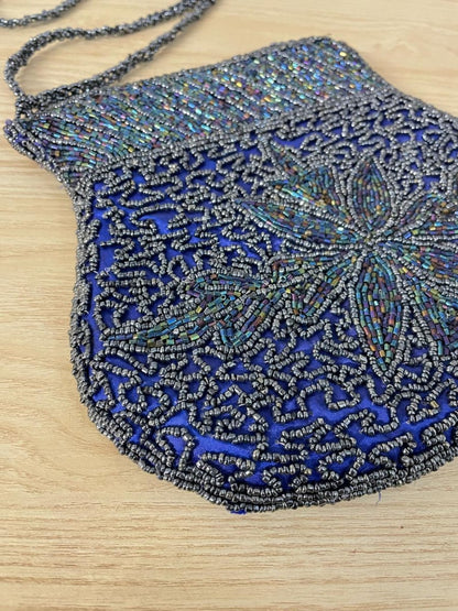 vintage beaded shoulder bag - good market thrift store