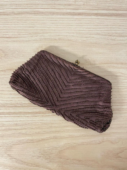 vintage handmade in belgium beaded clutch - good market thrift store