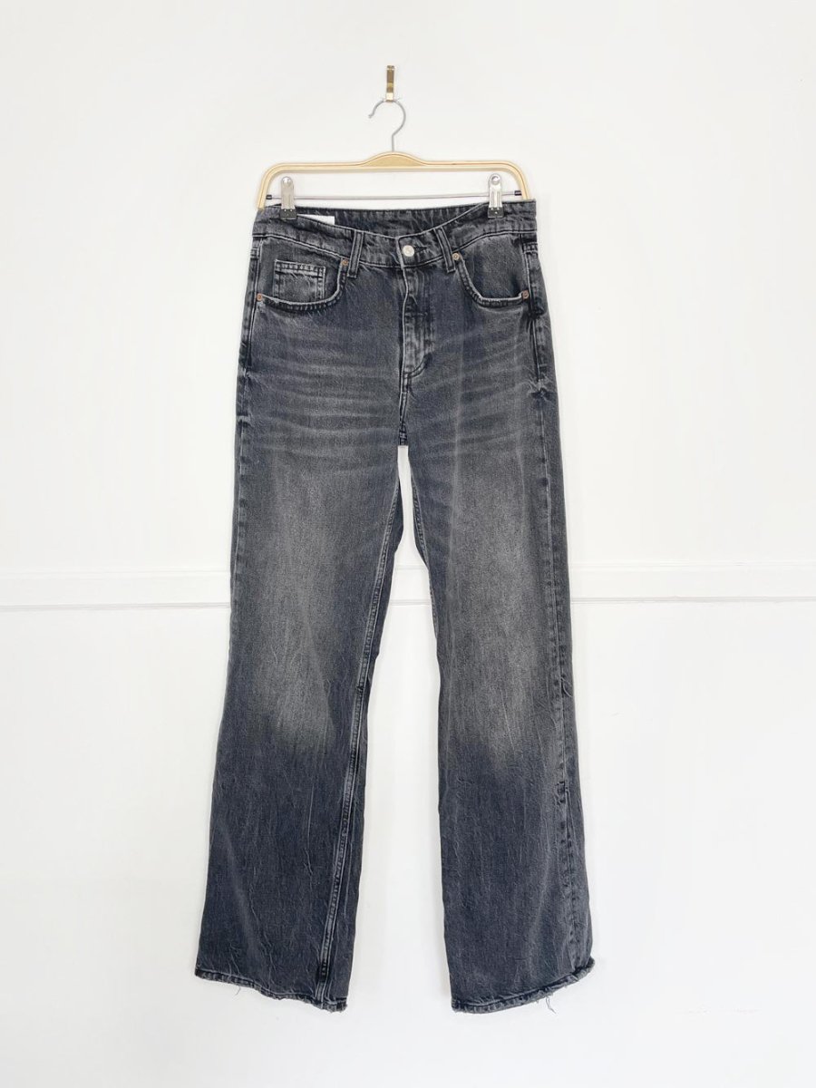 zara high rise wide leg jeans - good market thrift store