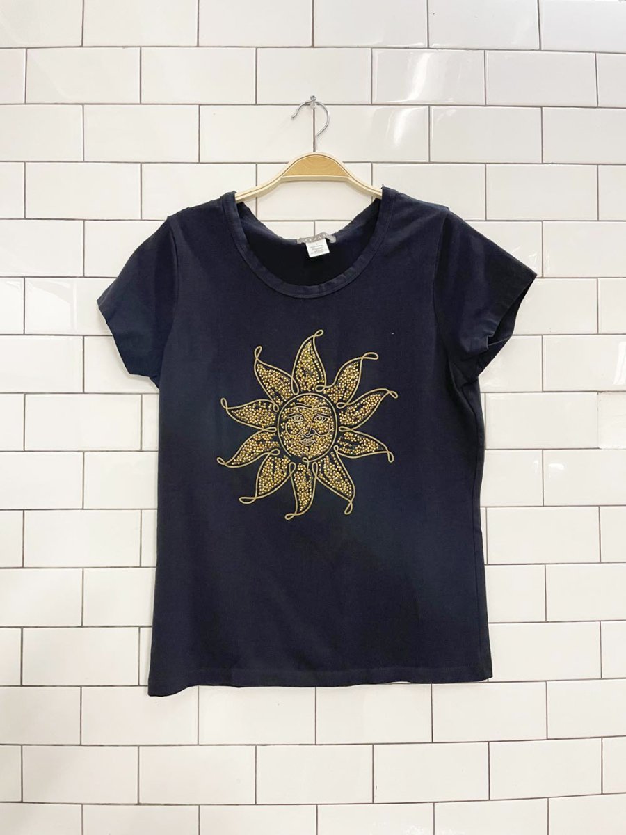 vintage 00s kenar sun face tee - good market thrift store