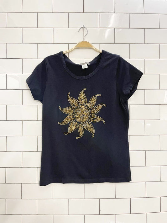 vintage 00s kenar sun face tee - good market thrift store