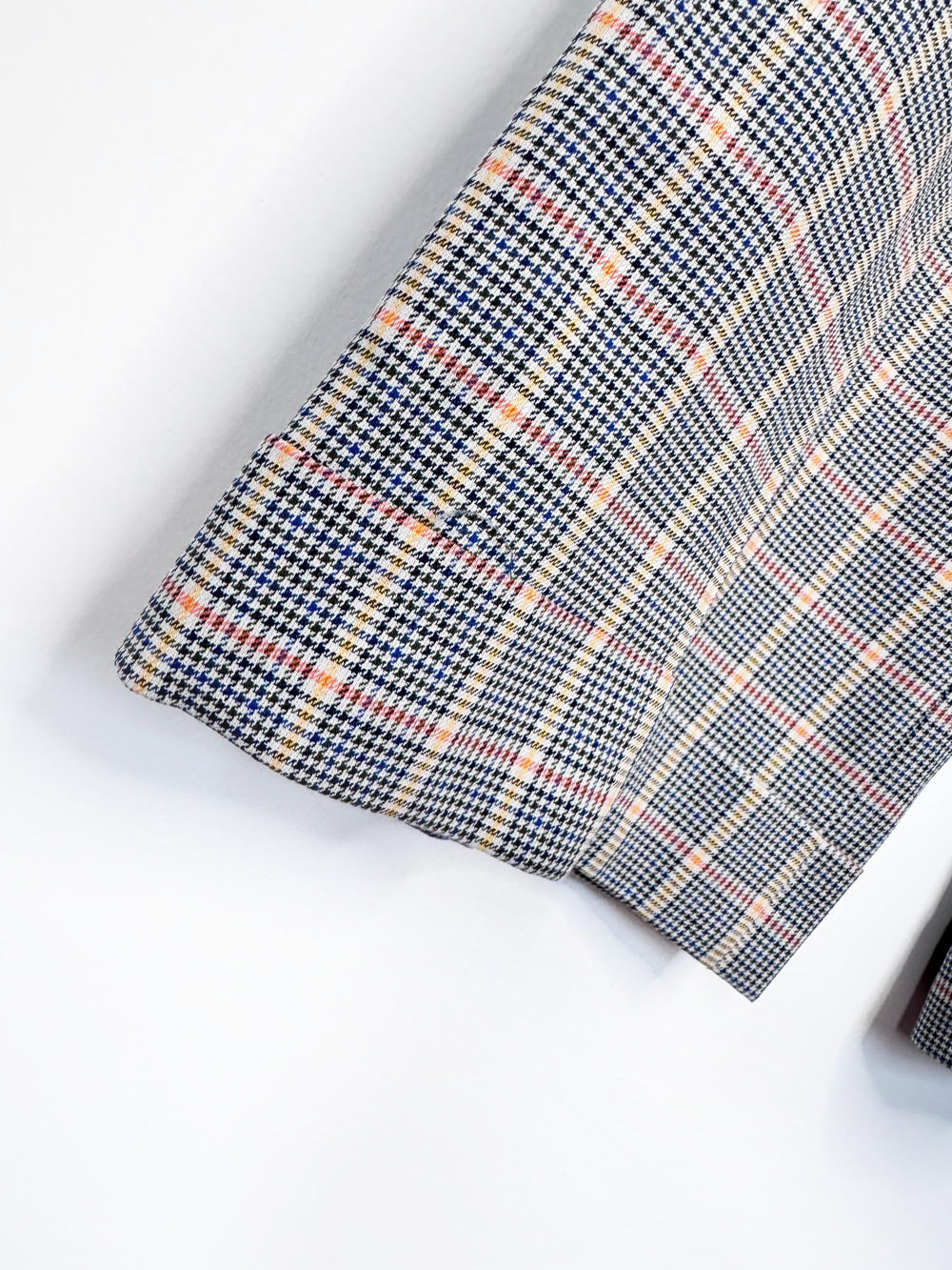 paul smith plaid wide leg cuffed tailored trouser