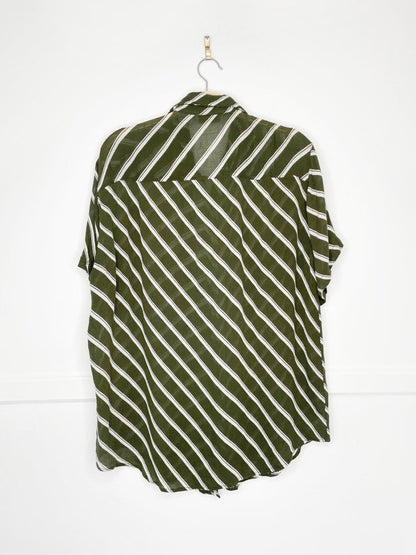 vintage 90s karan kollection lightweight rayon shirt | made in India - good market thrift store