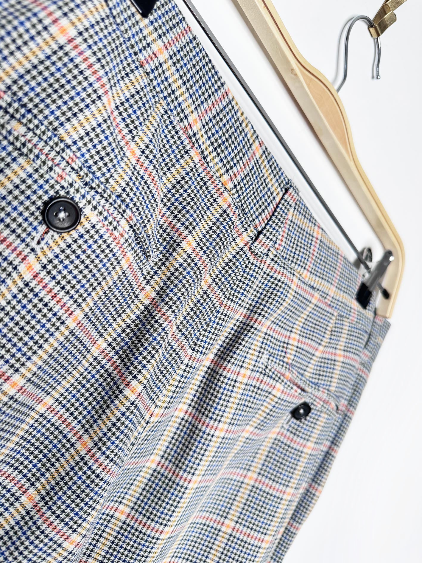 paul smith plaid wide leg cuffed tailored trouser