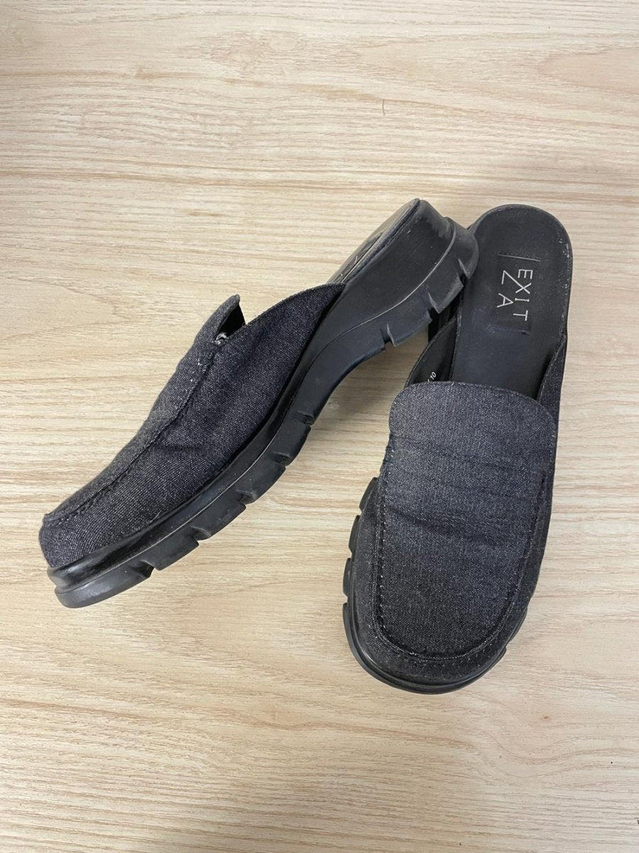 y2k exit la galaxy sparkly mules - good market thrift store