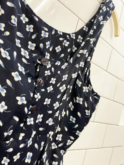 vintage 90s le chateau floral satin maxi dress - good market thrift store