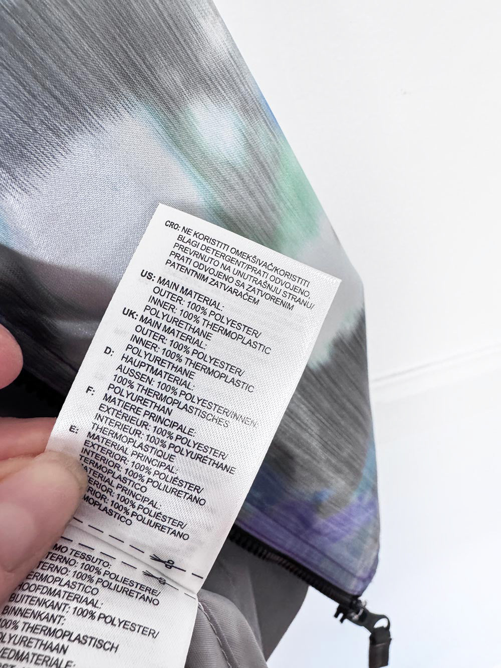 stella mccartney x adidas mesh zip sleeve run track windbreaker jacket