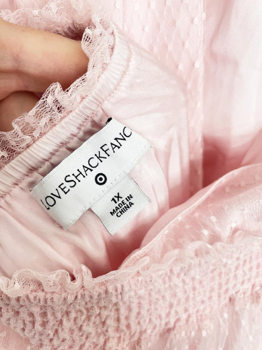 loveshackfancy x target isabelle halter tulle midi dress - good market thrift store