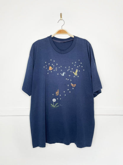 vintage 80s single stitch butterfly tee | endless design - good market thrift store