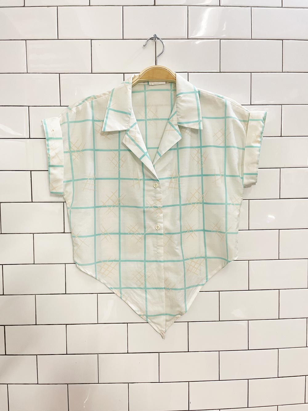 vintage 80s california girl tie front shirt - good market thrift store