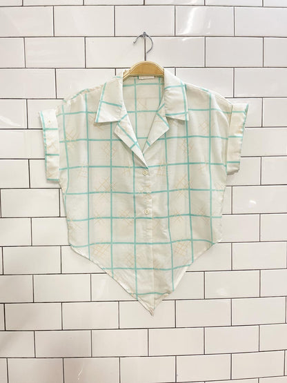 vintage 80s california girl tie front shirt - good market thrift store