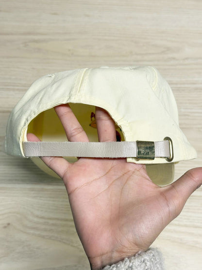 vintage 80s mocha lovebugs rope trim hat | headline headwear