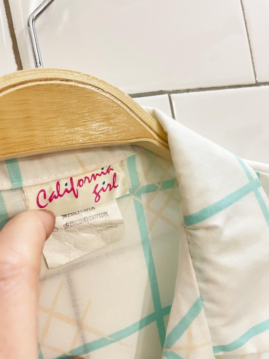 vintage 80s california girl tie front shirt - good market thrift store