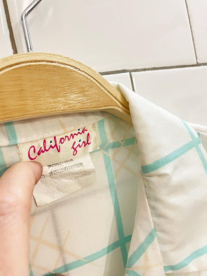 vintage 80s california girl tie front shirt - good market thrift store