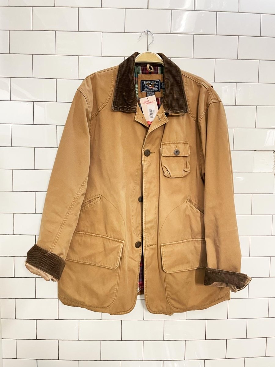 american living corduroy collar twill chore coat - good market thrift store
