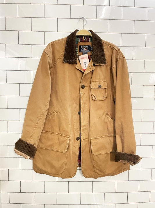 american living corduroy collar twill chore coat - good market thrift store