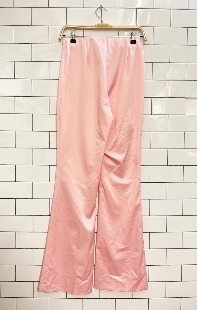 zara high rise satin flare pants - good market thrift store