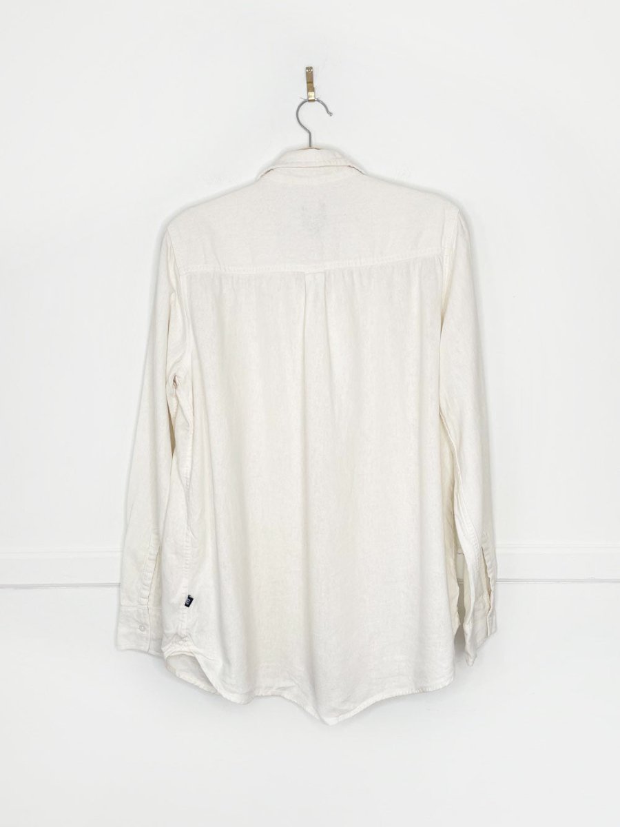 gap linen - blend button down shirt - good market thrift store