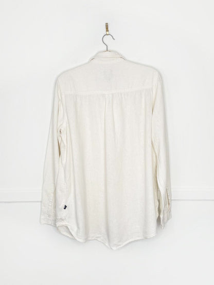 gap linen - blend button down shirt - good market thrift store