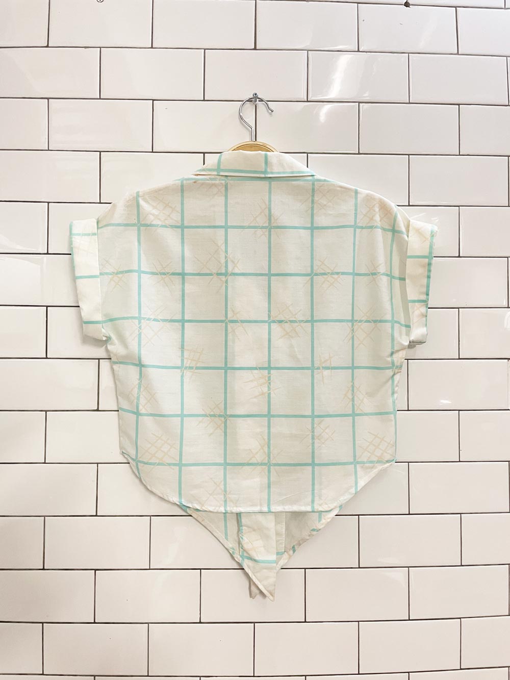 vintage 80s california girl tie front shirt - good market thrift store