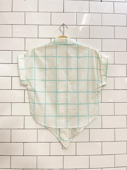 vintage 80s california girl tie front shirt - good market thrift store