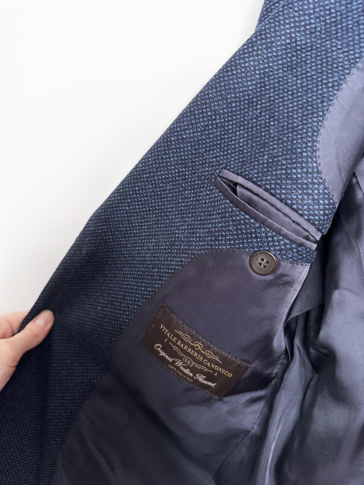 vitale barberis canonico 100% wool single breasted suit | original woolen havana flannel