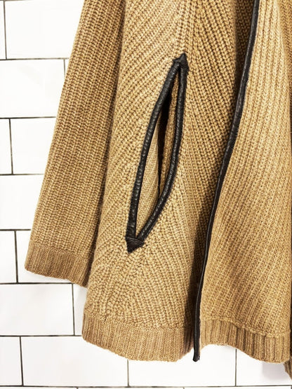 club monaco 100% italian cashmere ribbed knit shawl - good market thrift store