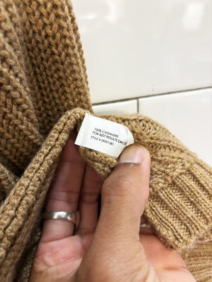 club monaco 100% italian cashmere ribbed knit shawl - good market thrift store