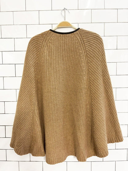 club monaco 100% italian cashmere ribbed knit shawl - good market thrift store