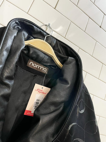 vintage norma butter leather fringe floor length coat - good market thrift store