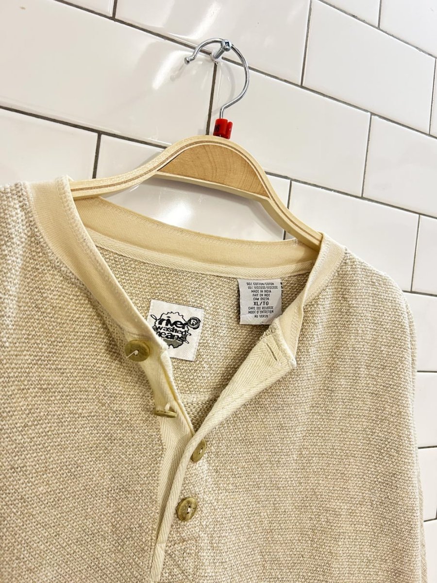 vintage 00s river washed jeans oversized cotton sweatshirt - good market thrift store