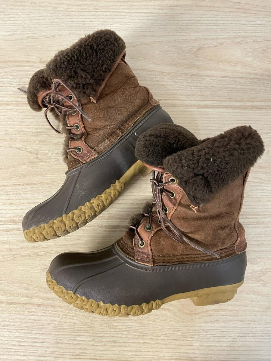 ll bean 'bean boots' shearling lined - good market thrift store