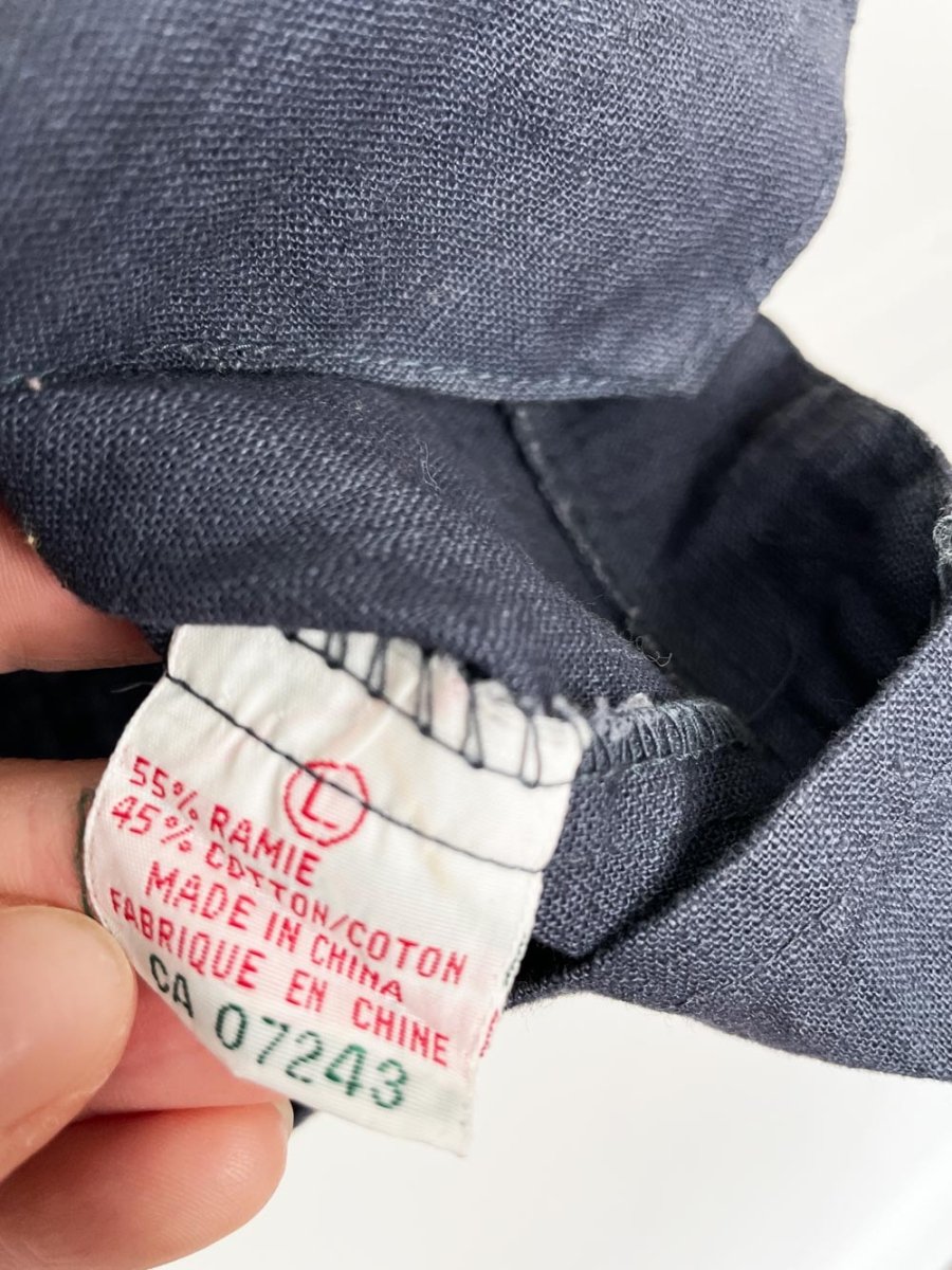 vintage 90s panchetti ramie - blend vest - good market thrift store