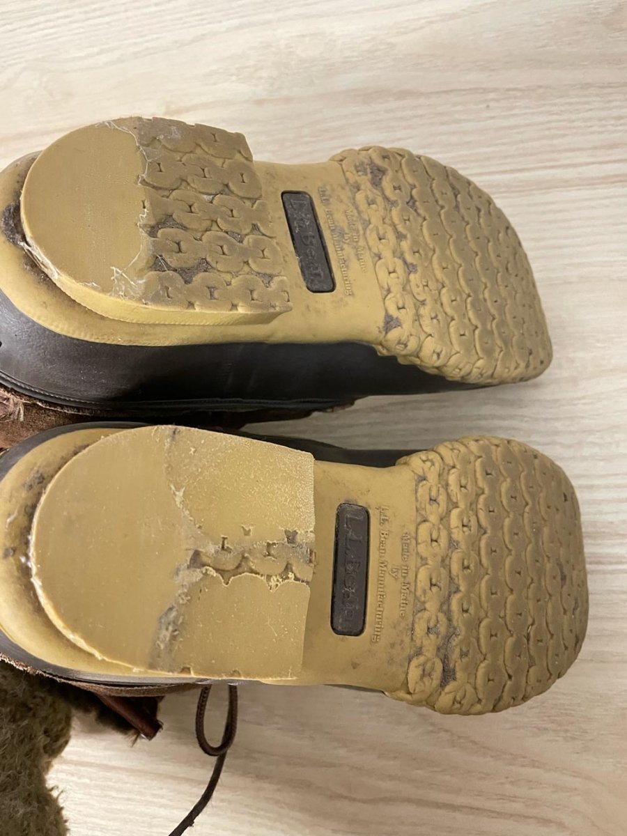 ll bean 'bean boots' shearling lined - good market thrift store