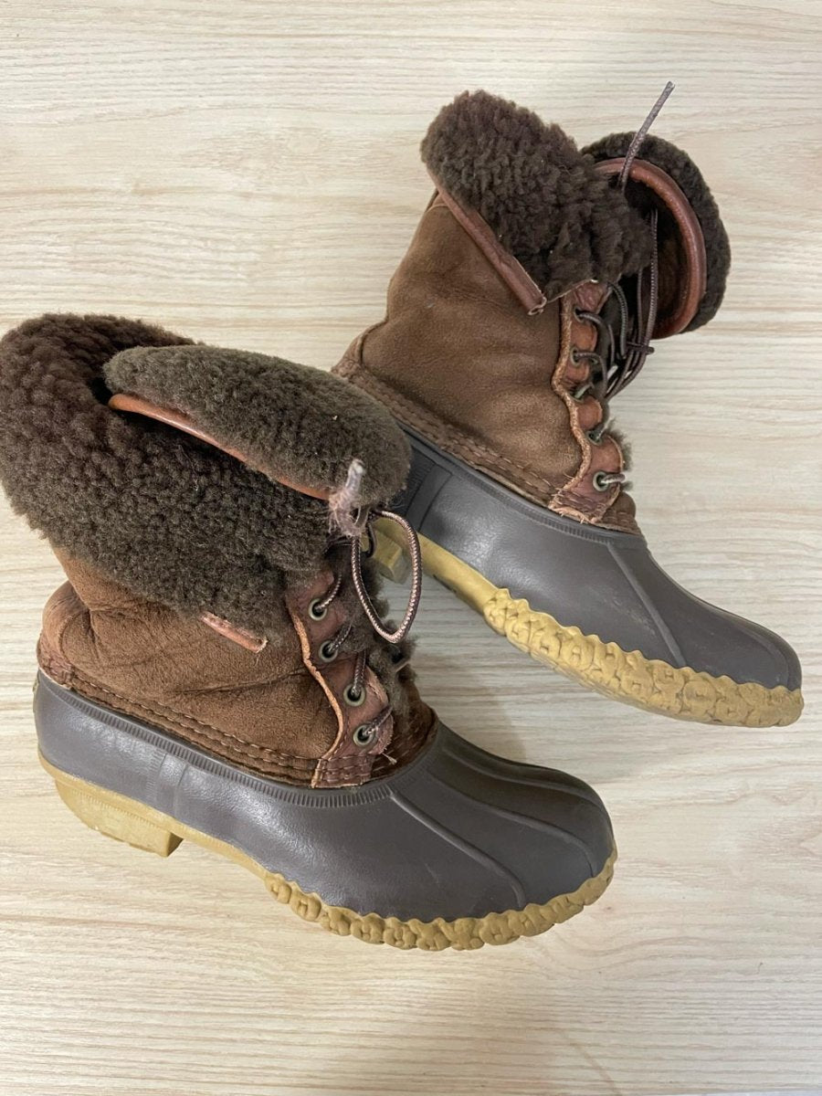 ll bean 'bean boots' shearling lined - good market thrift store