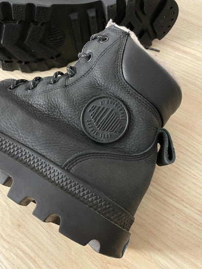 palladium pampa leather waterproof fleece lined boot - good market thrift store