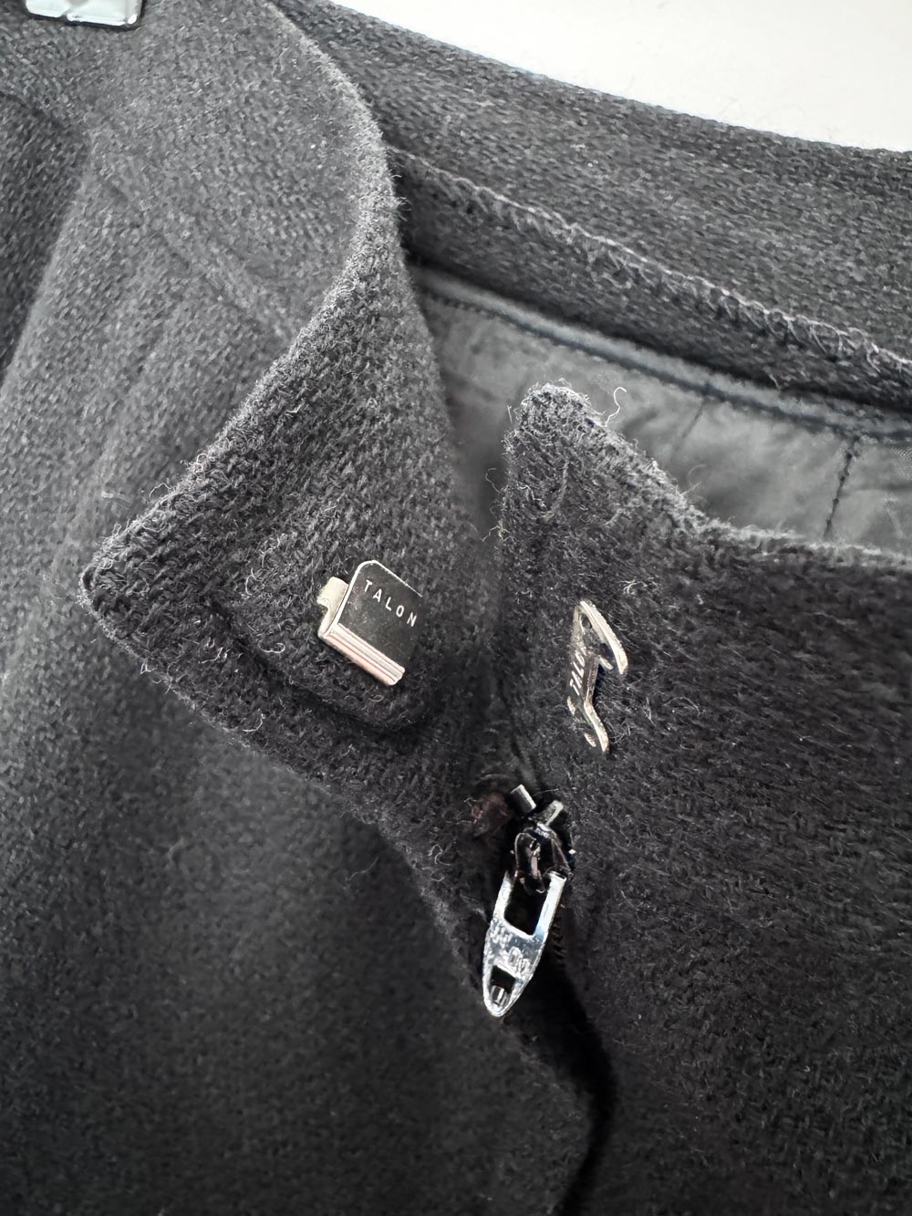 vintage 70s givenchy wool monogram logo wide leg trouser