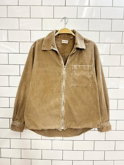 full soul corduroy zip shirt jacket - good market thrift store