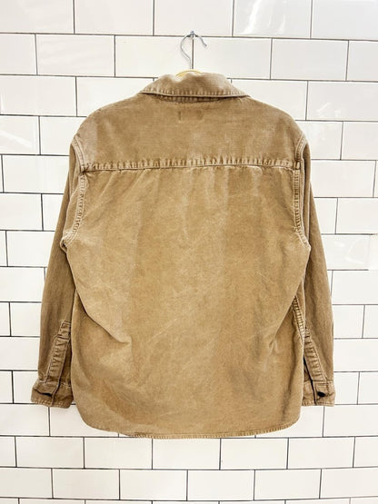 full soul corduroy zip shirt jacket - good market thrift store