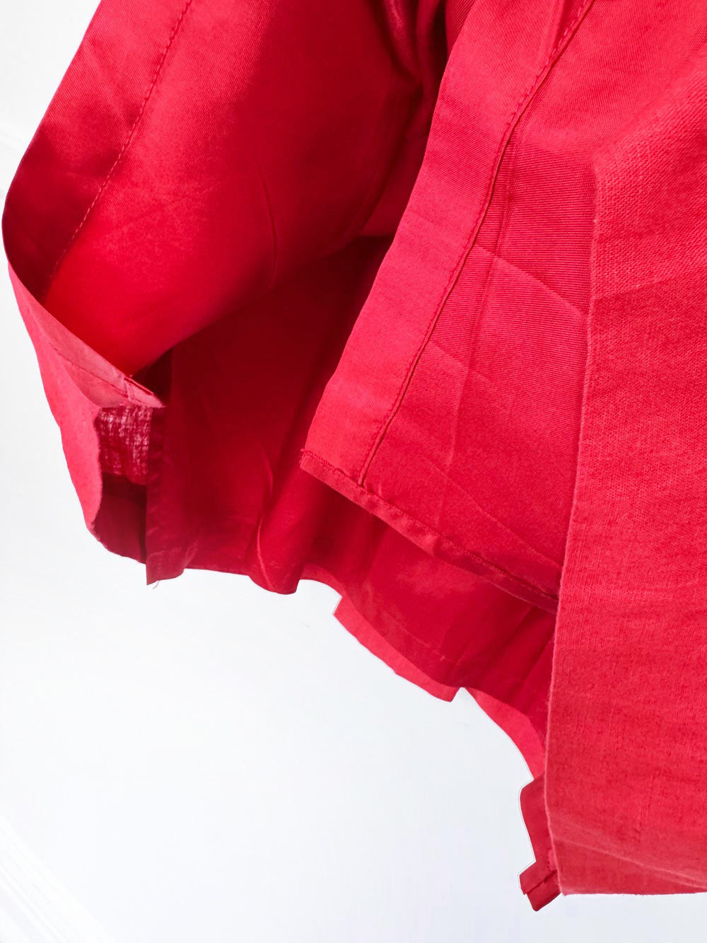 vintage christian dior linen midi skirt | made in USA