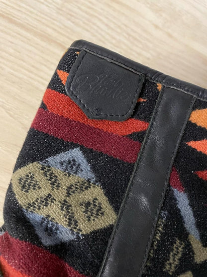 vintage paul brody pendleton wool lined leather boot - good market thrift store