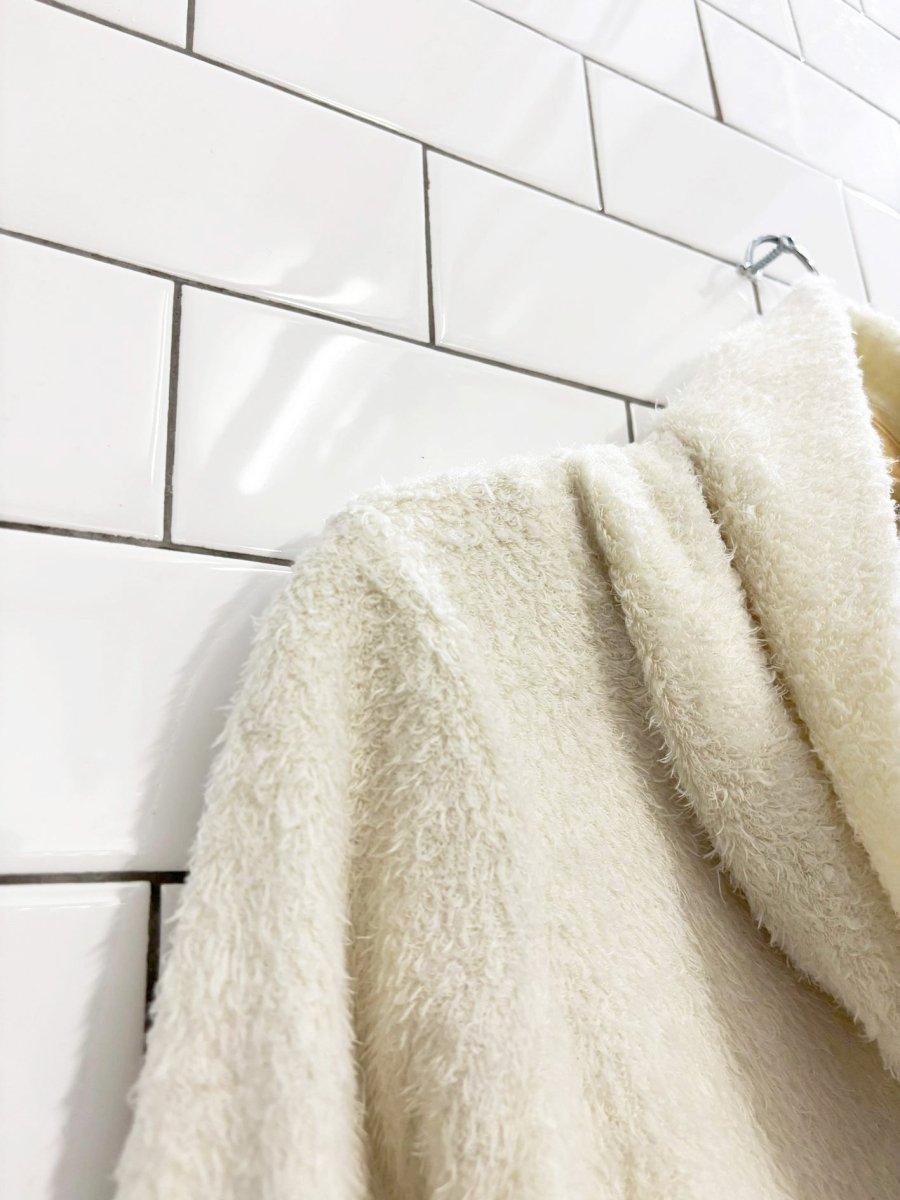 y2k hollywood cowl neck eyelash long sleeve top - good market thrift store