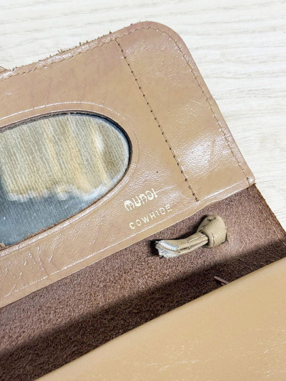 vintage mundi leather mini mirror crossbody bag