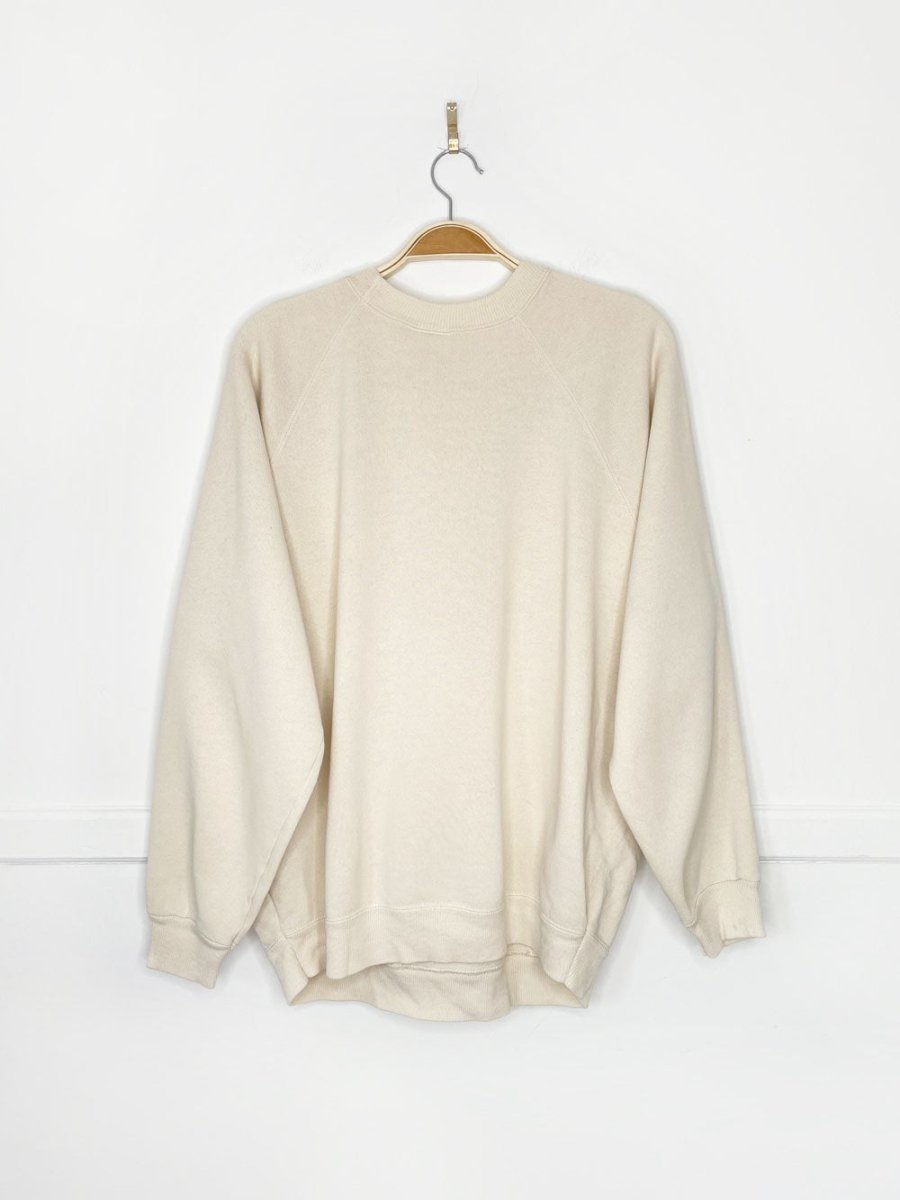 vintage 90s hanes crochet lighthouse raglan sweatshirt - good market thrift store