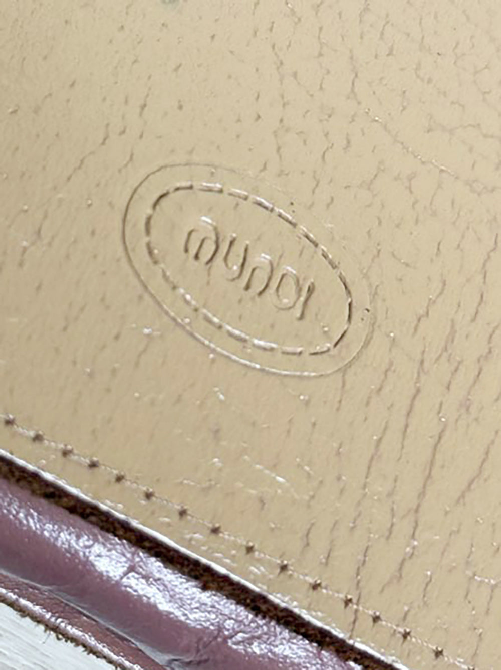 vintage mundi leather mini mirror crossbody bag