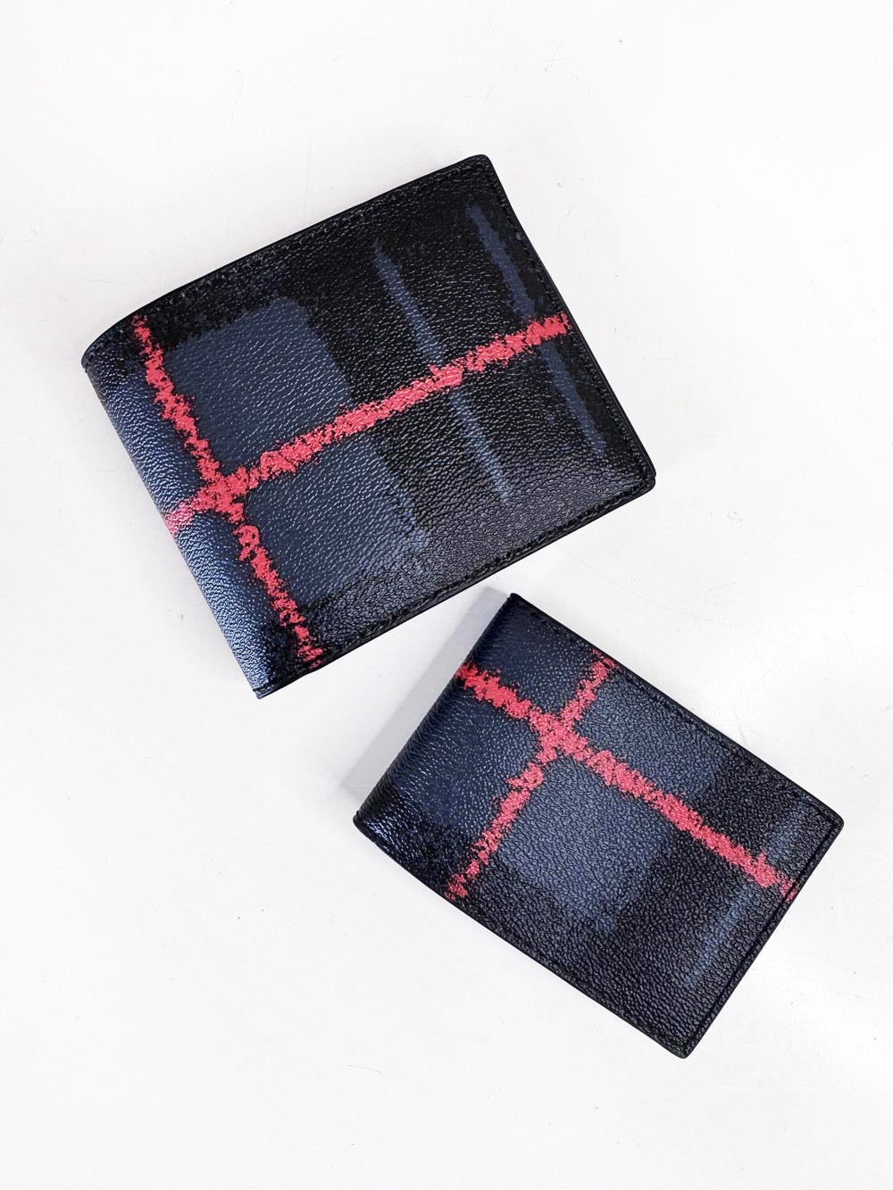 coach 3-in-1 canvas crossgrain leather wallet