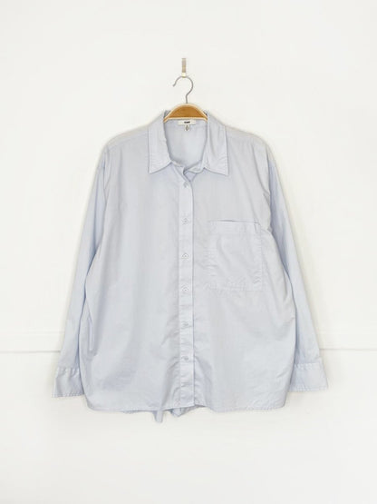 mavi box pleat oversized poplin cotton shirt - good market thrift store