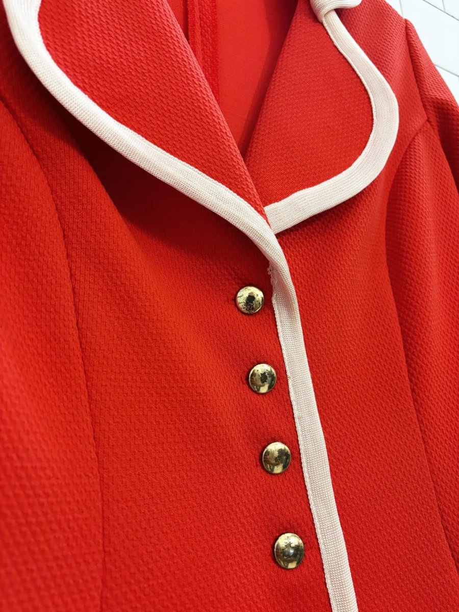 vintage 60s designed in london piped trim blazer - good market thrift store