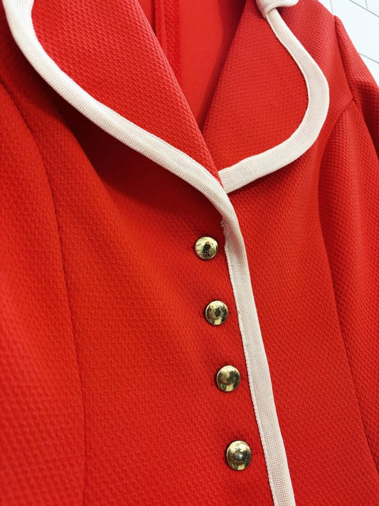 vintage 60s designed in london piped trim blazer - good market thrift store